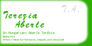 terezia aberle business card